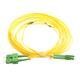 Masterlan fiber optic patch cord, LCapc-SCapc, Singlemode 9/125, duplex, 5m