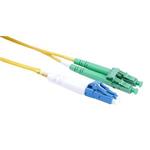 Masterlan fiber optic patch cord, LCupc-LCapc, Singlemode 9/125, duplex, 1m