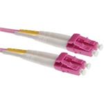 Masterlan fiber optic patch cord, LCupc-LCupc, Multimode 50/125 OM4, duplex, 2m