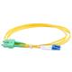 Masterlan fiber optic patch cord, LCupc-SCapc, Singlemode 9/125, duplex, 1m