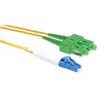 Masterlan fiber optic patch cord, LCupc-SCapc, Singlemode 9/125, duplex, 2m