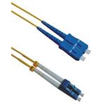 Masterlan fiber optic patch cord, LCupc/SCupc, Duplex, Singlemode 9/125, 1m