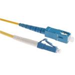 Masterlan fiber optic patch cord, LCupc-SCupc, Singlemode 9/125, simplex, 20m