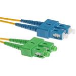 Masterlan fiber optic patch cord, SCapc-SCupc, Singlemode 9/125, duplex, 1m