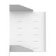 Masterlan fixed perforated shelf, 1U, 10", 150mm, gray