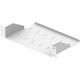 Masterlan fixed perforated shelf, 1U, 10", 150mm, gray