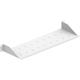 Masterlan fixed perforated shelf. 1U, 19", 150mm, load capacity 15kg, gray