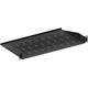 Masterlan fixed perforated shelf. 1U, 19", 250mm, load capacity 25kg, black