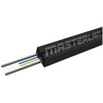 Masterlan MDIC fiber optic cable - 2F 9/125, SM, LSZH, black, G657A1, 1m, outdoor