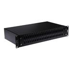 Masterlan ODF 48x SC Simplex, optic enclosure with patch panel and splice tray , 2U, 19", black