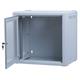 Masterlan one-piece rack data cabinet 19" 9U/400mm, disassembled - FLAT PACK, glass door