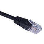 Masterlan patch cable UTP, Cat5e, 0,25m, black