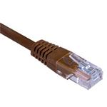 Masterlan patch cable UTP, Cat5e, 0,25m, brown