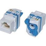 Masterlan self-tapping keystone UTP Cat.5e, white, rear terminal block