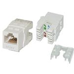 Masterlan self-tapping keystone UTP Cat.6a, white, rear terminal block