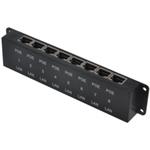 MaxLink passive POE panel, 8 ports