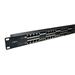 MaxLink POE panel 16 ports, 1U for 19" rack, shielded