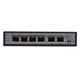 MaxLink PoE switch PSAT-6-4P-250, 6x LAN/4x PoE 250m, 802.3af/at, 65W, 10/100Mbps