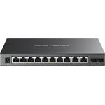 MERCUSYS MS112GMP, Gigabit desktop switch with 8-port PoE+