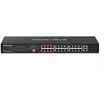 MERCUSYS MS126CP, Gigabit rackmount switch with 24-port PoE+