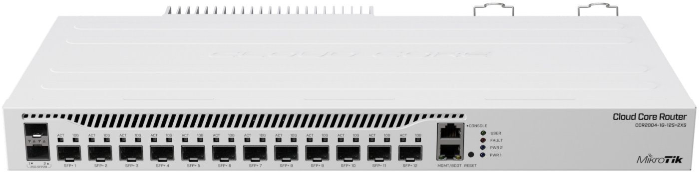 MikroTik Cloud Core Router, CCR2004-1G-12S+2XS - Bazar | Discomp