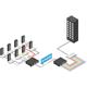 MikroTik CWDM-MUX8A, CWDM MUX/DEMUX module for 8 route