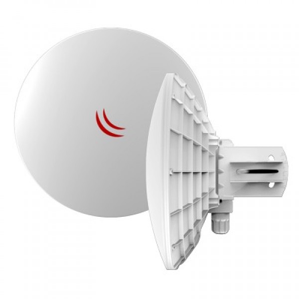 MikroTik DynaDish 5, RBDynaDishG-5HacD, 25dBi dual 8°, 802.11ac, ROS L3, GLAN, PoE, PSU, Pole mount - Bazar