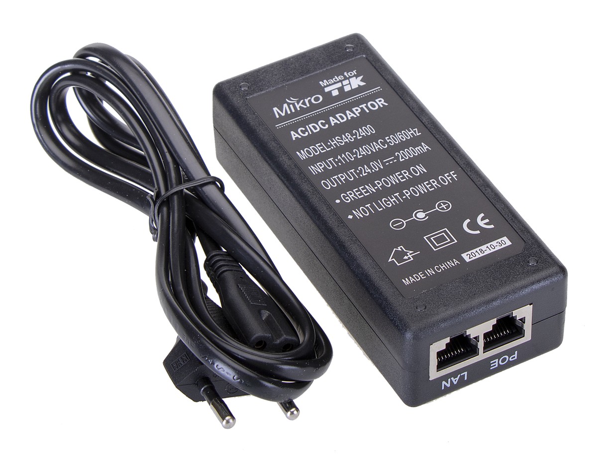 24V 1A Poe Injector Desktop Power Adapter Power Supply 100Mbps Fast  Ethernet - China Power Supply, Poe Adapter