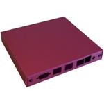 Mounting box CASE1D2REDU, 3 LAN, 2x SMA, USB, Red