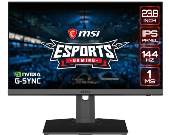 MSI Gaming monitor Optix G241, 24"/1920 x 1080 FHD/IPS, 144Hz/1ms/1000:1/250cd / m2 /2x HDMI/DP