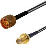 Pigtail RF240 0,2m - SMA female / N male