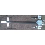 Pole holder "T" lenght 60cm from wall + 1x U-Bolt 100mm