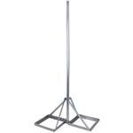 Pole mast 2m disassembled, d=40/50mm with base for two tiles
