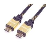 PremiumCord HDMI 2.0 High Speed + Ethernet kabel HQ, zlacené konektory, 0,5m