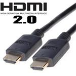 PremiumCord HDMI 2.0 High Speed + Ethernet kabel, zlacené konektory, 0,5m