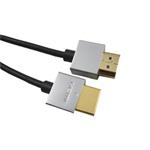 PremiumCord Slim HDMI High Speed + Ethernet kabel, zlacené konektory, 1,5m