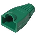 Protective cap for RJ45 with latch protection, green color