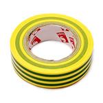PVC insulating tape 15 mm / 10m yellow-green