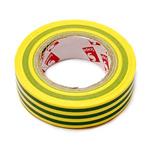 PVC insulating tape 15 mm / 10m yellow-green