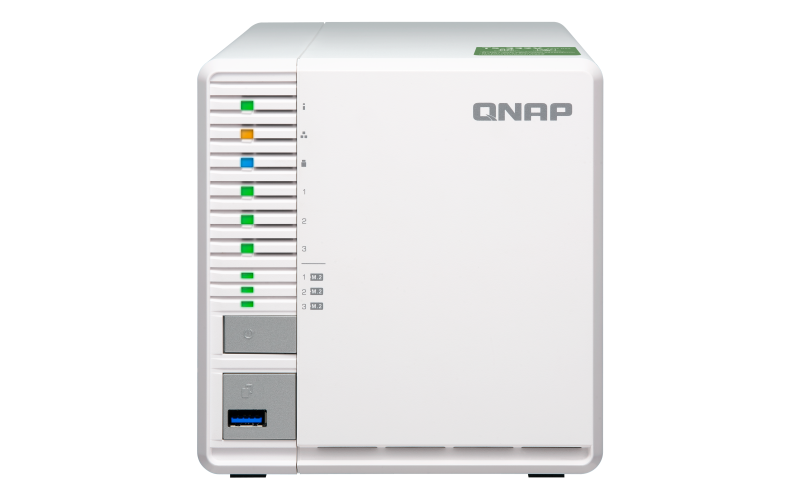 QNAP TS-332X-2G (1,7GHz / 2GB RAM / 3x SATA / 3x M.2 SSD slot / 1x 10GbE SFP+ / 2x GbE / 3x USB 3.0)