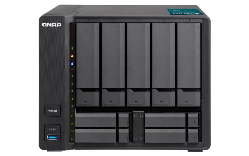 QNAP TVS-951X-2G (1,8GHz / 2GB RAM / 5x 3,5" + 4x 2,5" SATA / 1xGbE / 10GbE / 1xHDMI / 4x USB 3.0)