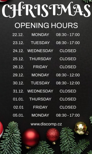 Christmas opening hours 2026