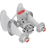 RF elements Asymmetrical Horn Wideband Antenna 4x4 MIMO, RSMA, 5/6GHz, ??dBi, 60°