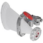 RF elements Asymmetrical Horn Wideband Antenna, 5/6GHz, 18,5dBi, 45°