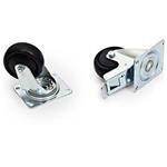 Set of Triton wheels with brake, load capacity 800kg