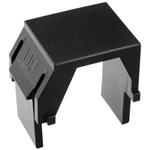Solarix blind cover for modular panels or sockets, black