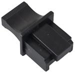 Solarix blind cover for one RJ45, black