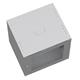 Solarix cabinet wall mount flat-pack SENSA LITE 12U 450mm, glass door, RAL 7035