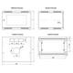 Solarix cabinet wall mount flat-pack SENSA LITE 12U 450mm, glass door, RAL 7035