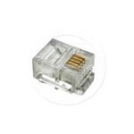 Solarix connector RJ11 CAT3 UTP 6p4c for stranded wire